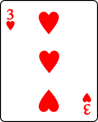 A three card shows a number that can be combined with another result.